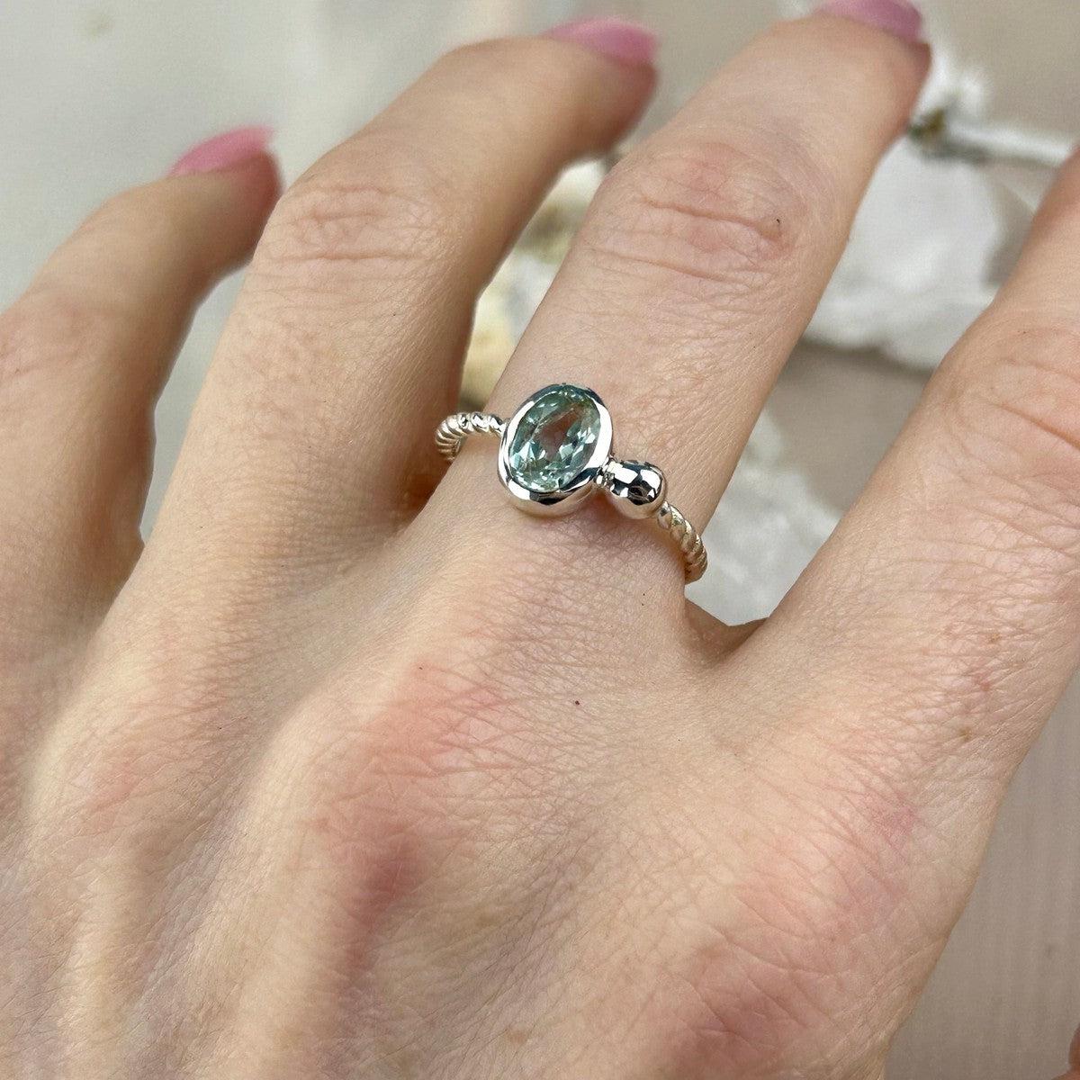 Rope Band Gemstone Ring