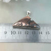 Copper In Sterling Silver Setting Pendant