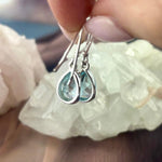 Women's Blue Topaz Silver Earrings