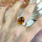 Natural Yellow Crystal Ring