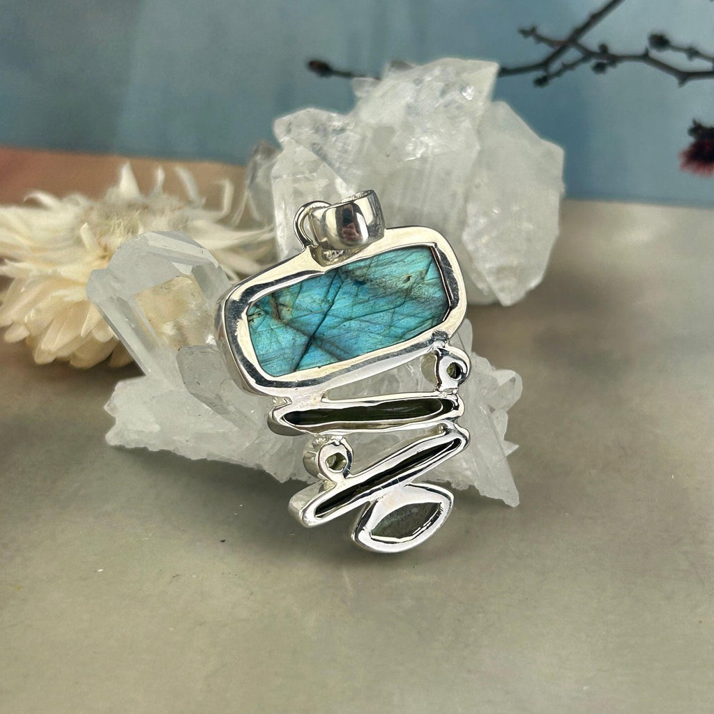 Green Mixed Crystal Pendant
