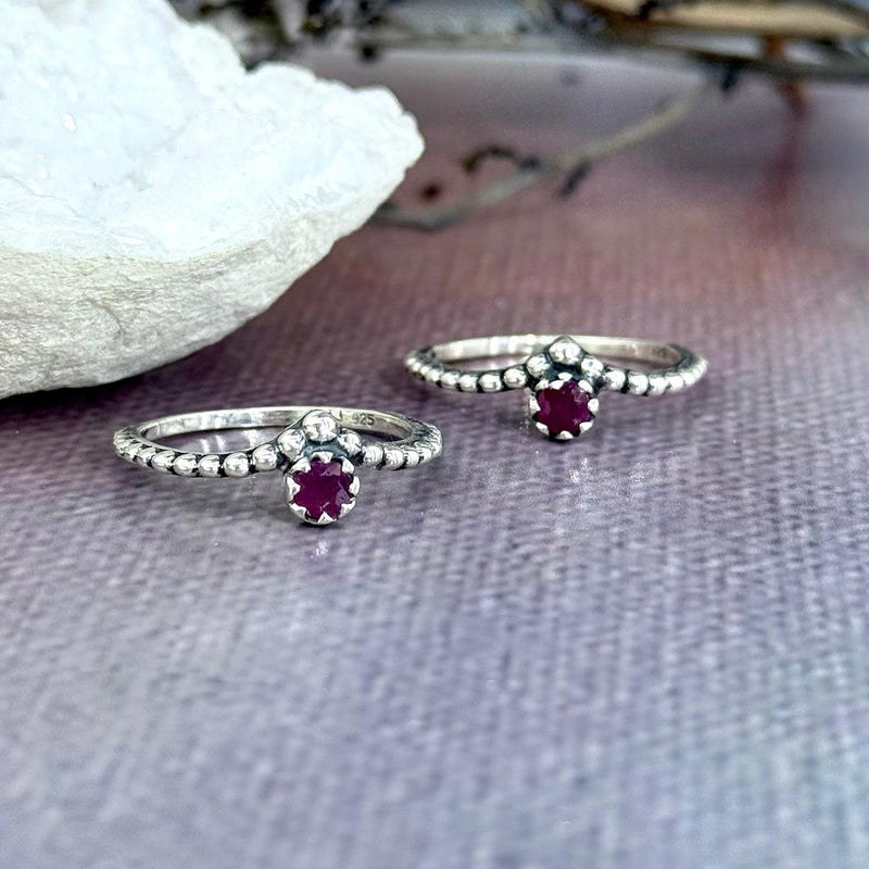 Stackable Ruby Ring