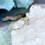 Coral Design Gemstone Ring
