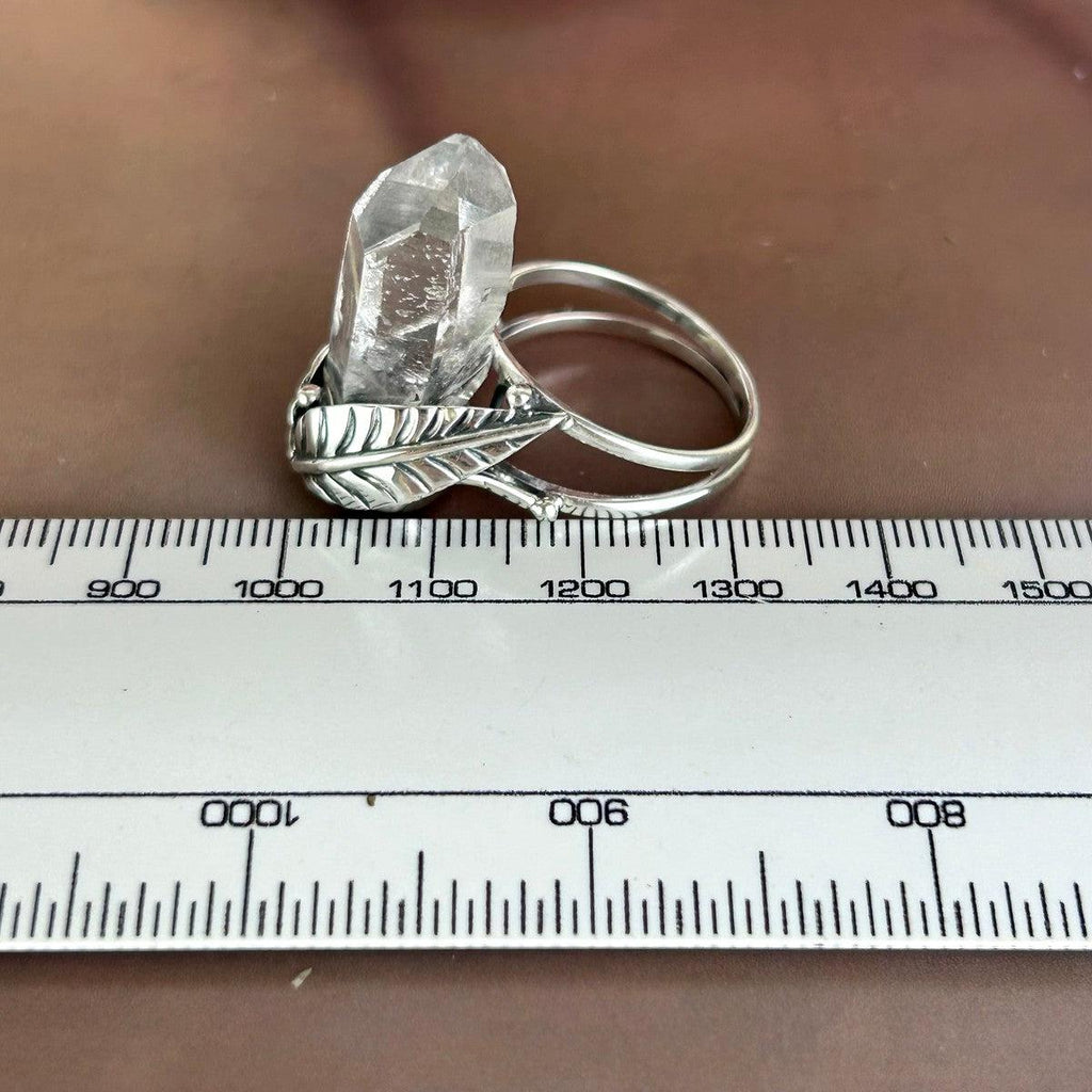Unique Quartz Crystal Ring