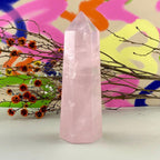 Rose Quartz Crystal Tower
