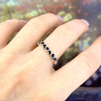 Sapphire Gemstone Eternity Band
