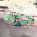 Fluorite Crystal Chip Bracelet