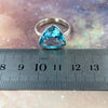 Blue Gemstone Sterling Silver Ring