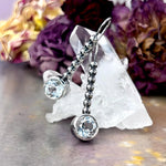 White Topaz Sterling Silver Earrings