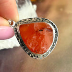 Unpolished Carnelian Stone Pendant