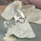 Classic Rose Quartz Silver Ring