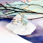 Sterling Silver Large Aquamarine Ring