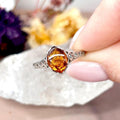 Renaissance Style Amber Ring