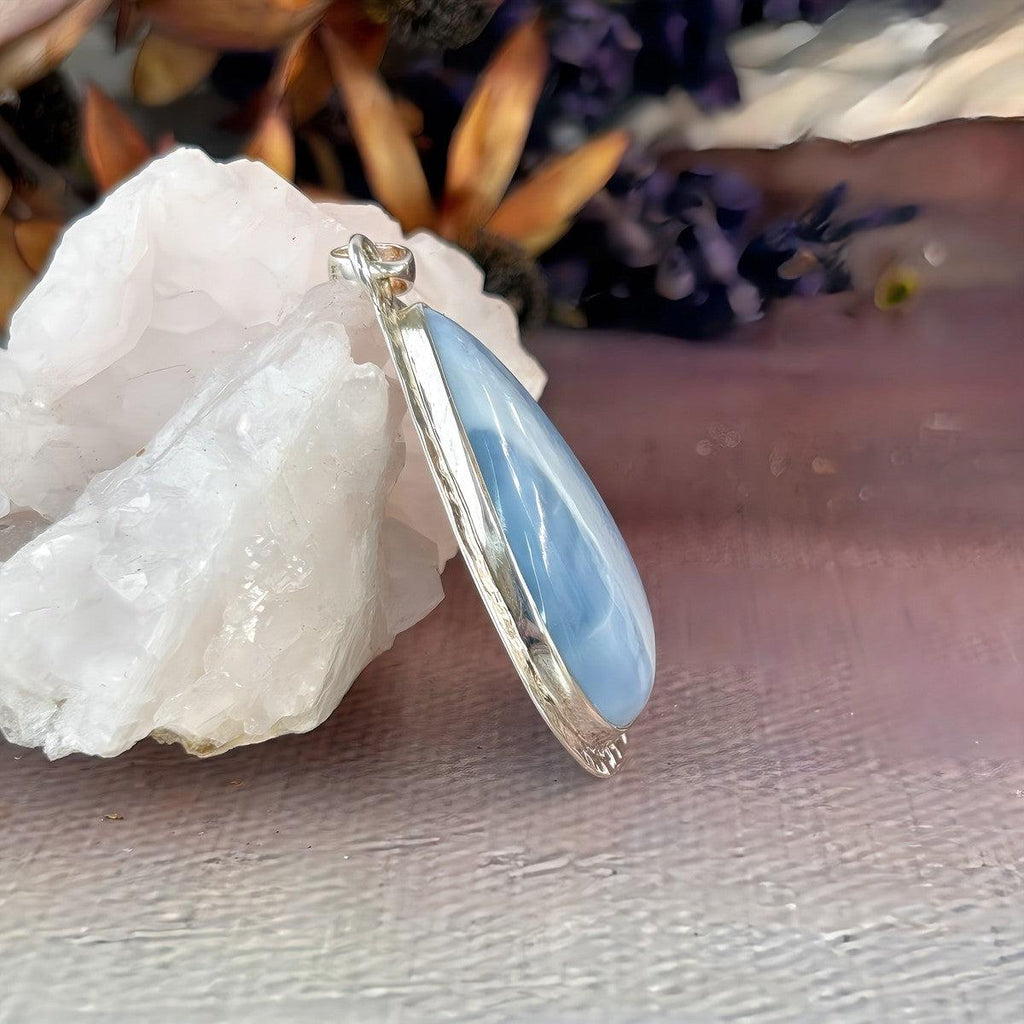  Owyhee Blue Opal Sterling Silver Pendant