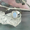 Natural Rainbow Moonstone Ring