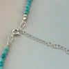 Sterling Silver Clasp Turquoise Beads