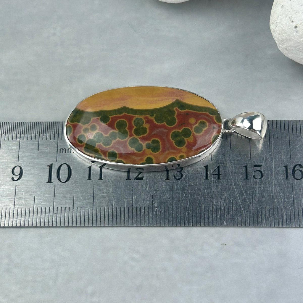 Ocean Jasper Oval Pendant