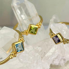 Diamond Cut Gemstone Ring