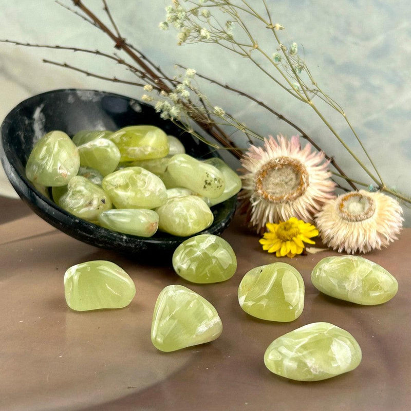 Prehnite Tumbled Stone