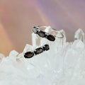 Assorted Gemstone Three Stone Stacker Rings