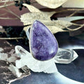 Large Purple Crystal Ring