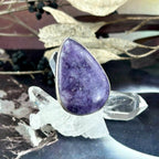 Large Purple Crystal Ring
