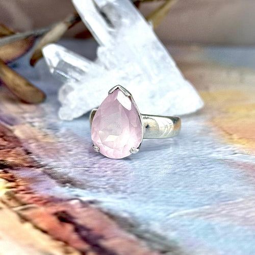 Chunky Rose Quartz Ring