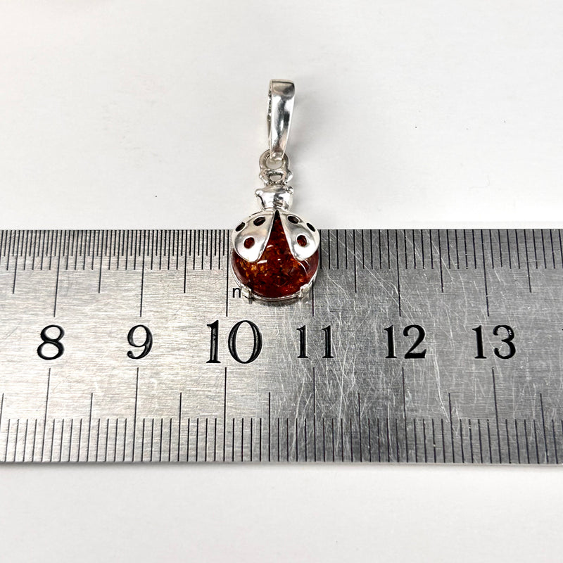 Baltic Cognac Amber Ladybug Pendant