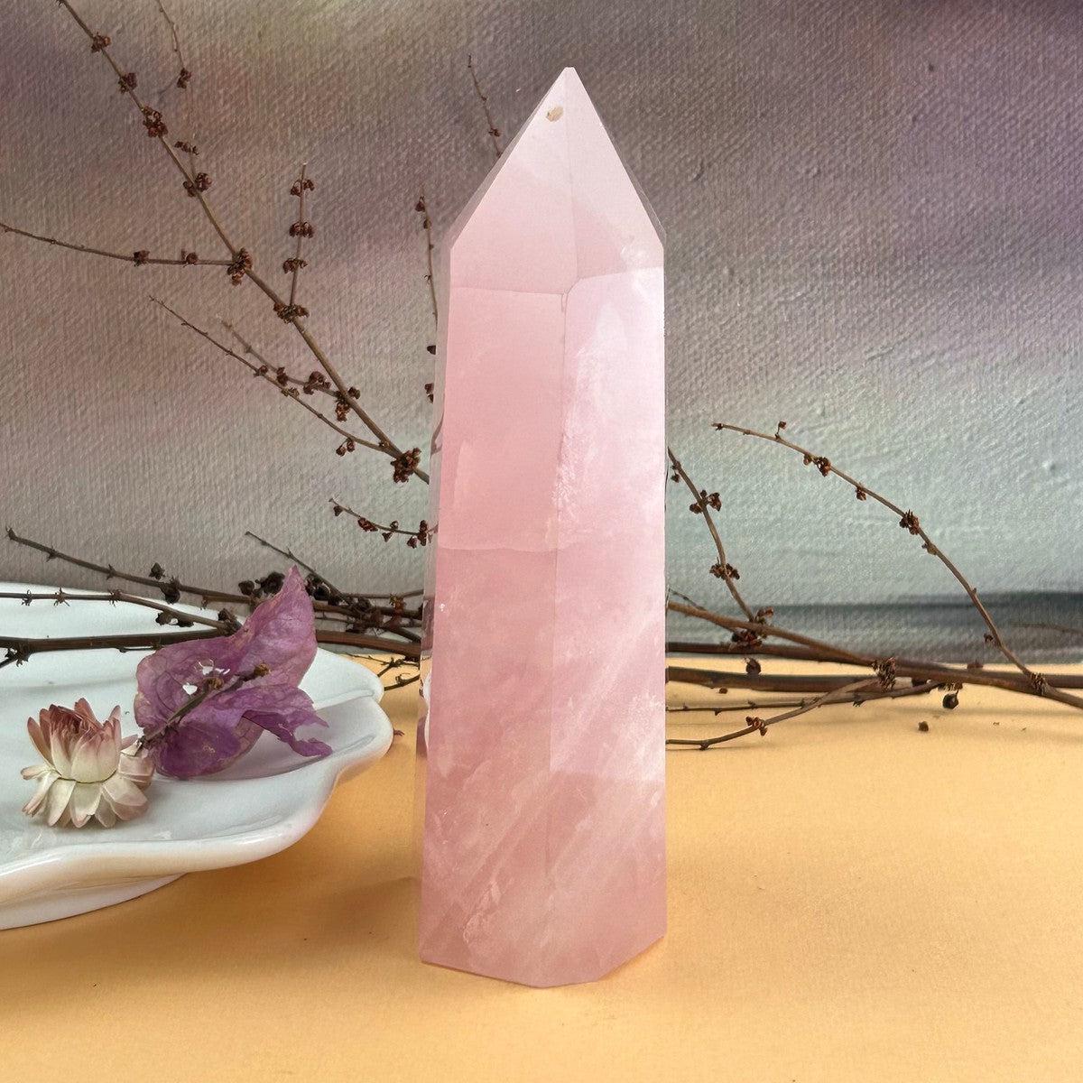 Rose Quartz Tall Point