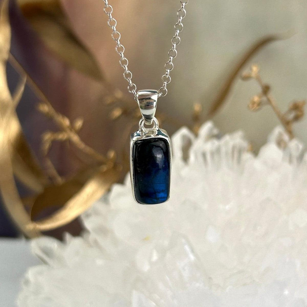 Labradorite Block Pendant