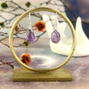 Delicate Amethyst Drop Earrings