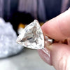 Large Triangle Clear Quartz Ring