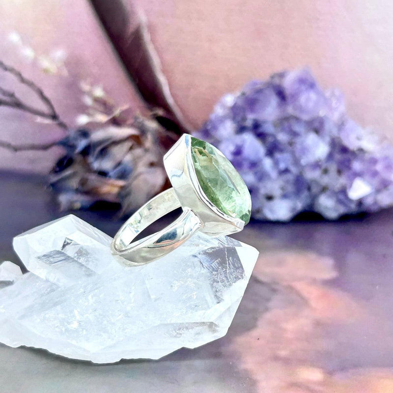 Green Gemstone Ring For Large Fingers