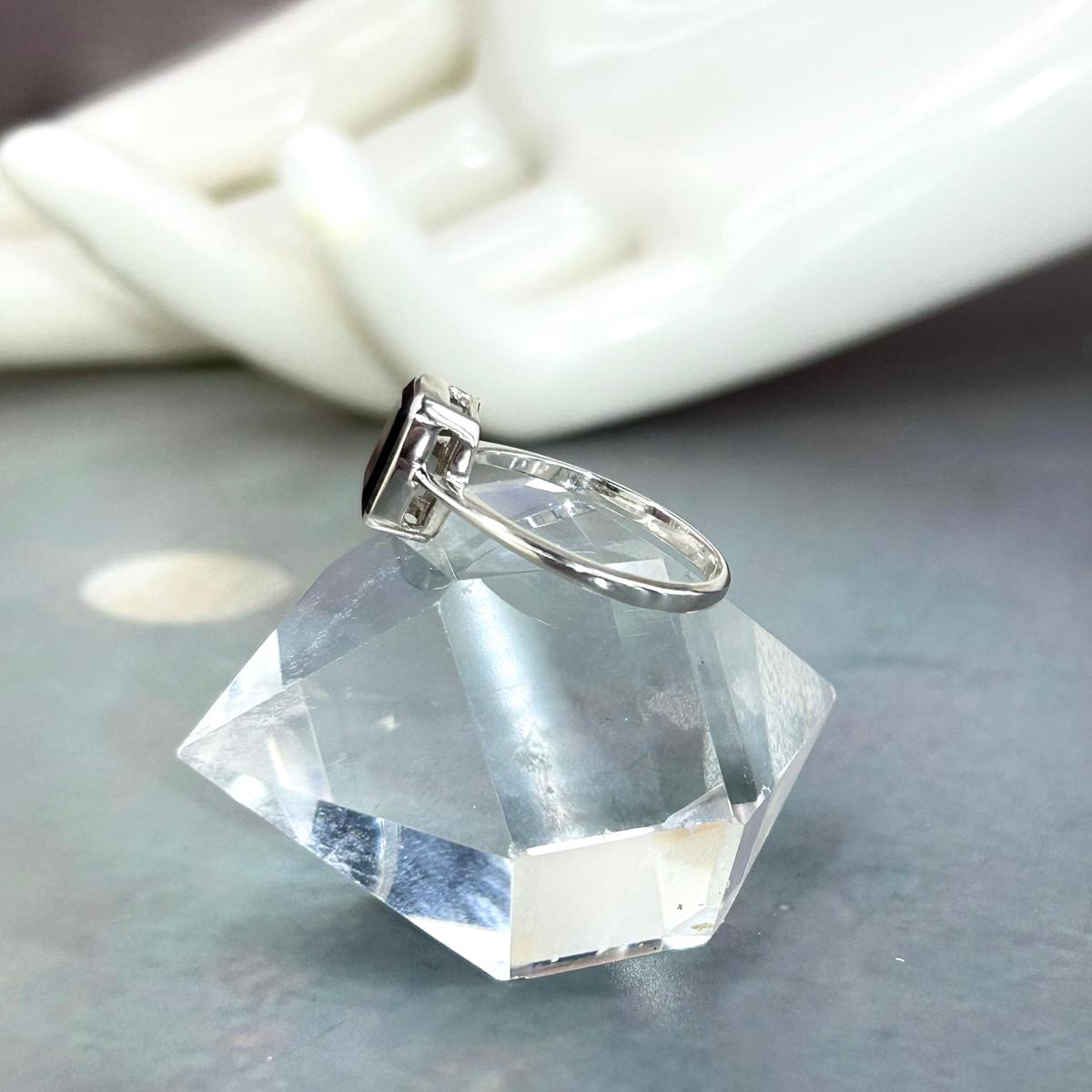 Assorted Gemstone Emerald Cut Ring