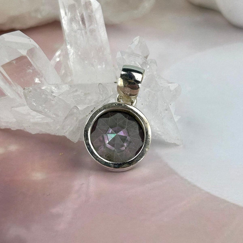 Topaz Round Cut Pendant