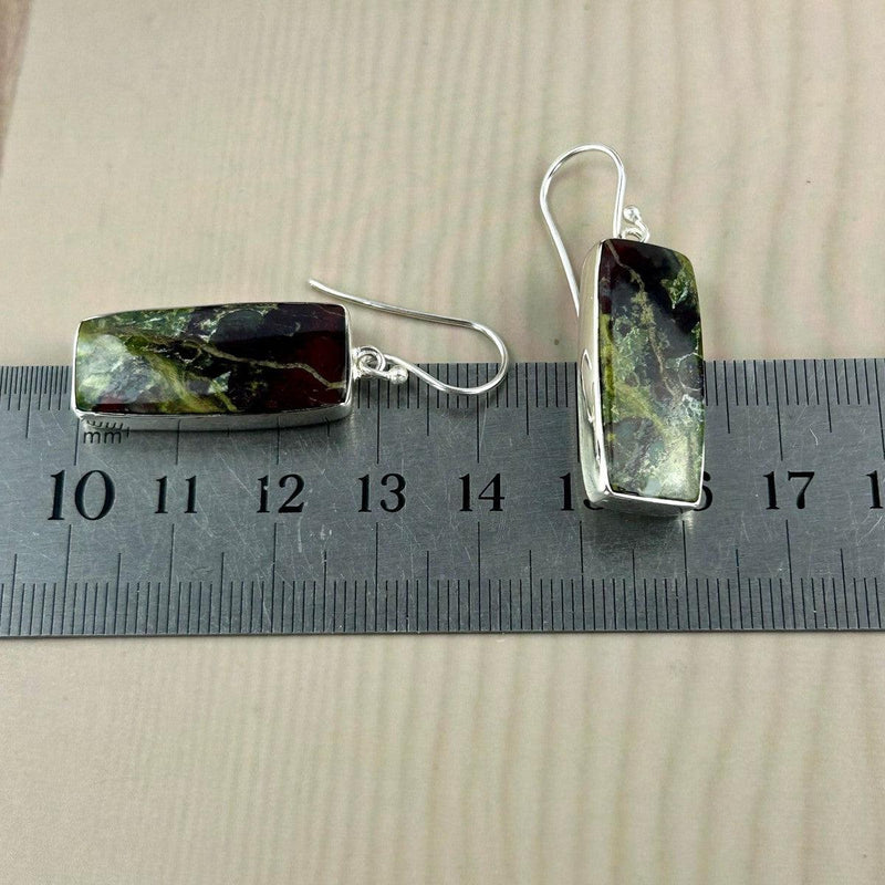 Red And Green Jasper Earrings