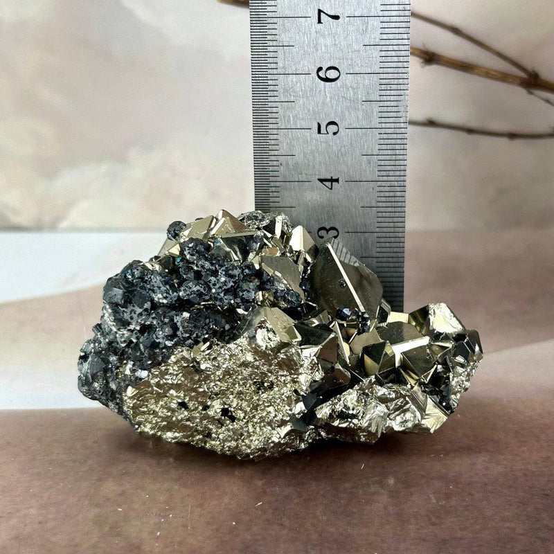 Real Pyrite Crystal Cluster