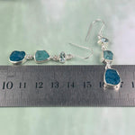 Blue Crystals Silver Earrings