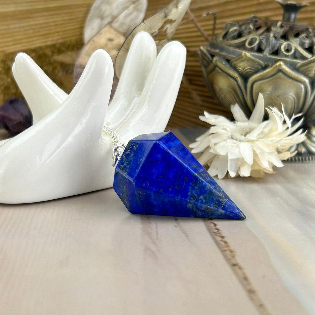 Bright Blue Crystal Pendulum