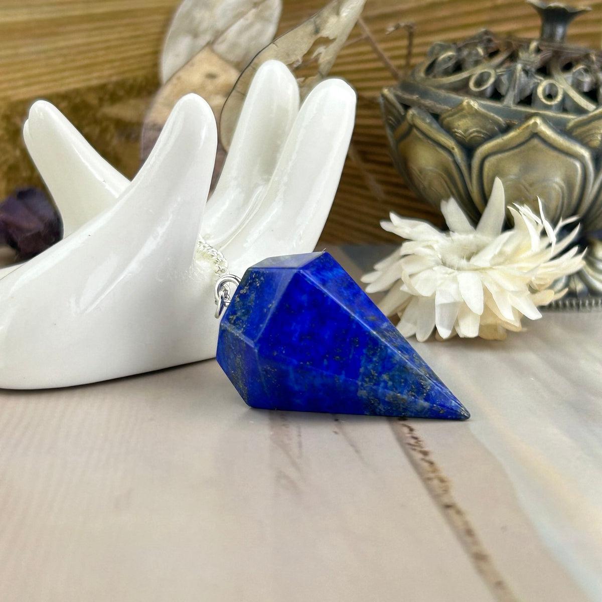 Bright Blue Crystal Pendulum
