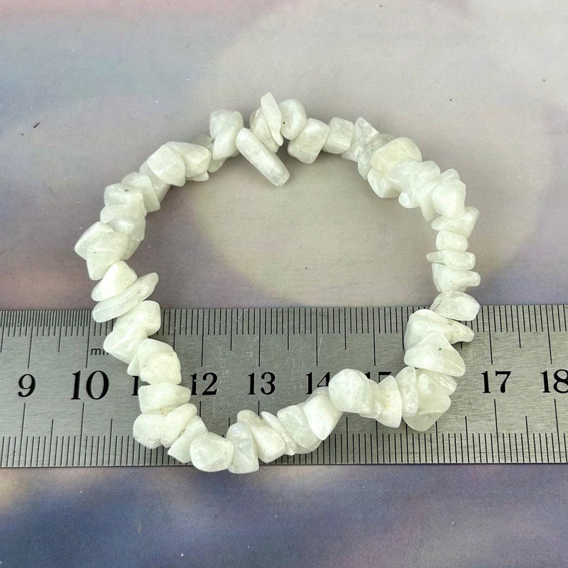 White Crystal Chip Bracelet