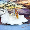 Genuine Amber Sterling Silver Ring