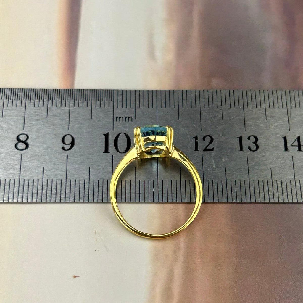 Gold Blue Topaz Jewellery