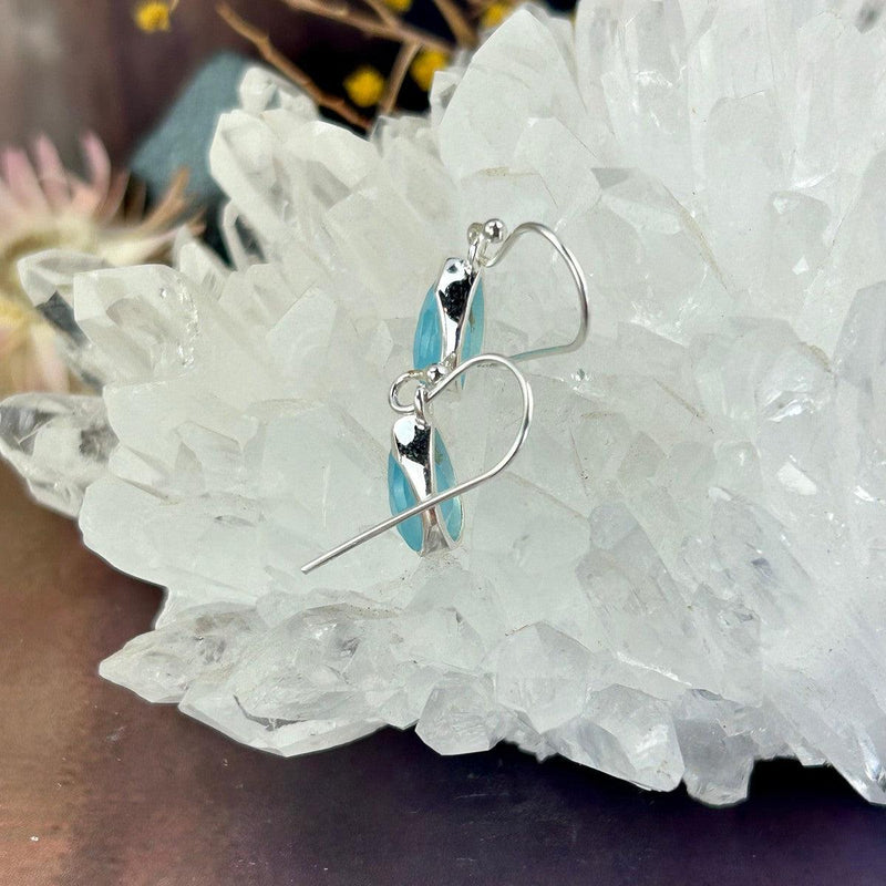 Soft Blue Stone Earrings