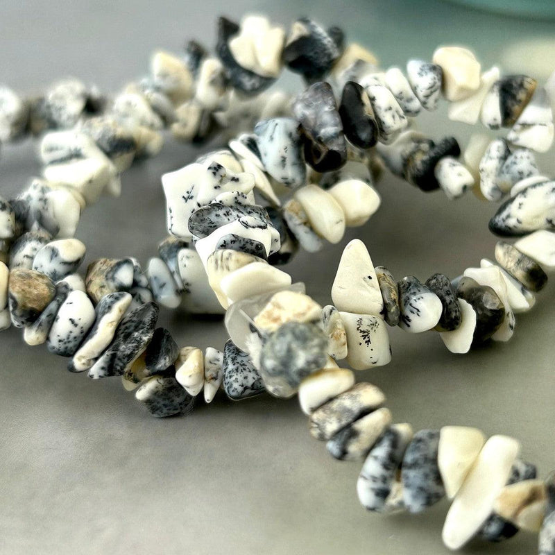 Merlinite Crystal Bead Bracelet