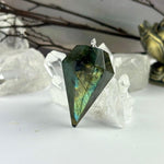 Real Labradorite Crystal Pendulum