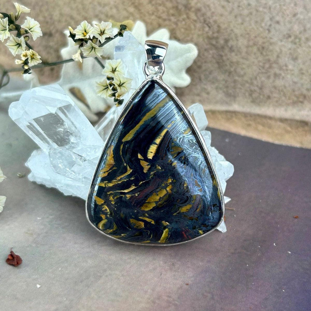 Tiger Iron Crystal Pendant