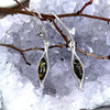 Real Amber Silver Earrings