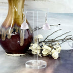 Rose Quartz Large Drop Earrings