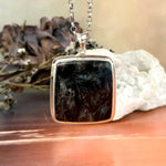 Nuummite Square Pendant